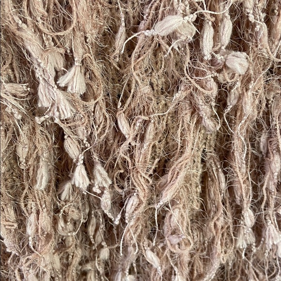 New Altar'd State Shaggy Vest Women's Medium  Rose Pink Fall Winter Boho Knit - Picture 7 of 8